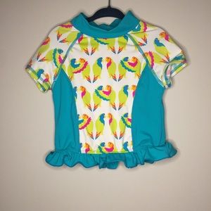 Garnet Hill Girls Printed Rash Guard
